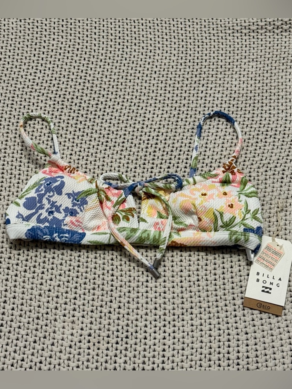 NWT Billabong Floral Ur A Dream Coco Bralette Bikini Top  -Size Medium